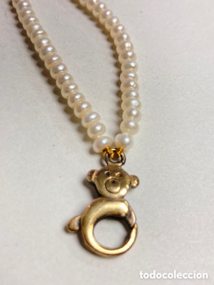 Joyeria: Pulsera de perlas con cierre de plata chapada oro /PUL 01 - Foto 3