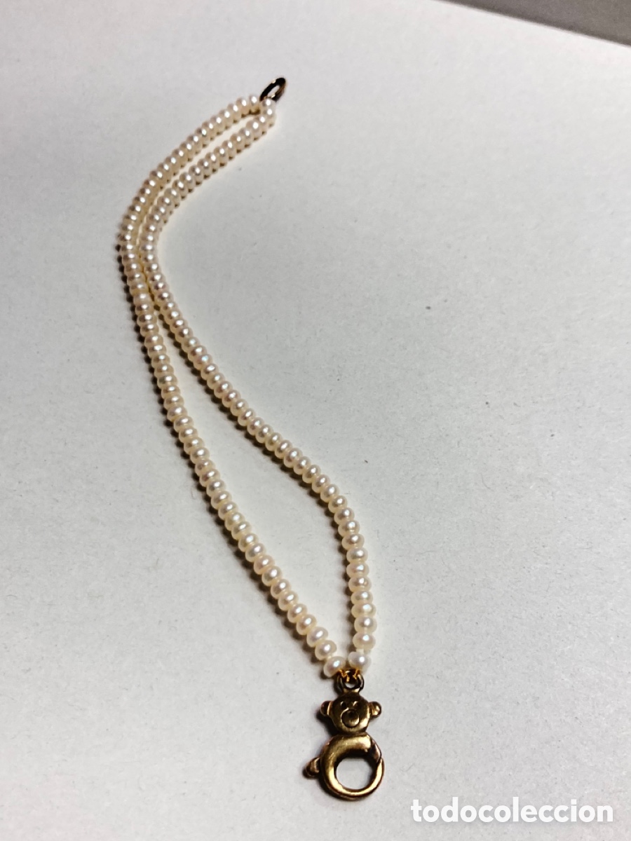 Joyeria: Pulsera de perlas con cierre de plata chapada oro /PUL 01 - Foto 4