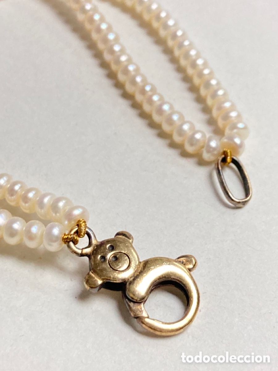 Joyeria: Pulsera de perlas con cierre de plata chapada oro /PUL 01 - Foto 6