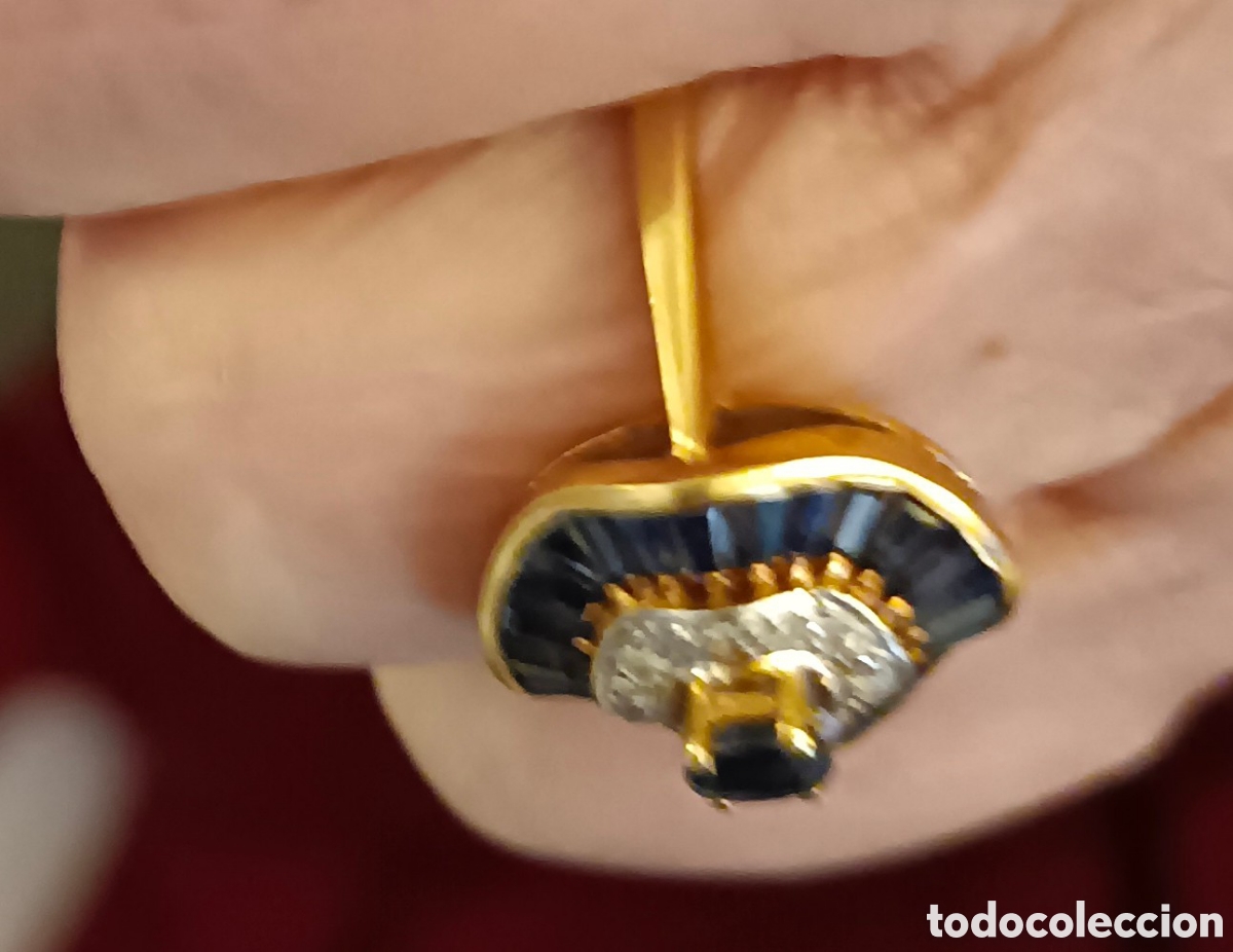 Joyeria: Anillo oro con zafiros - Foto 2