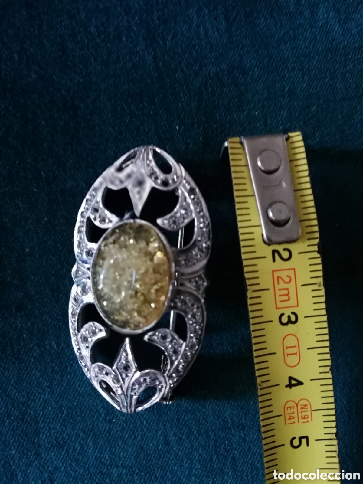 Joyeria: ANTIGUO BROCHE AMBAR. ART DECO - Foto 6