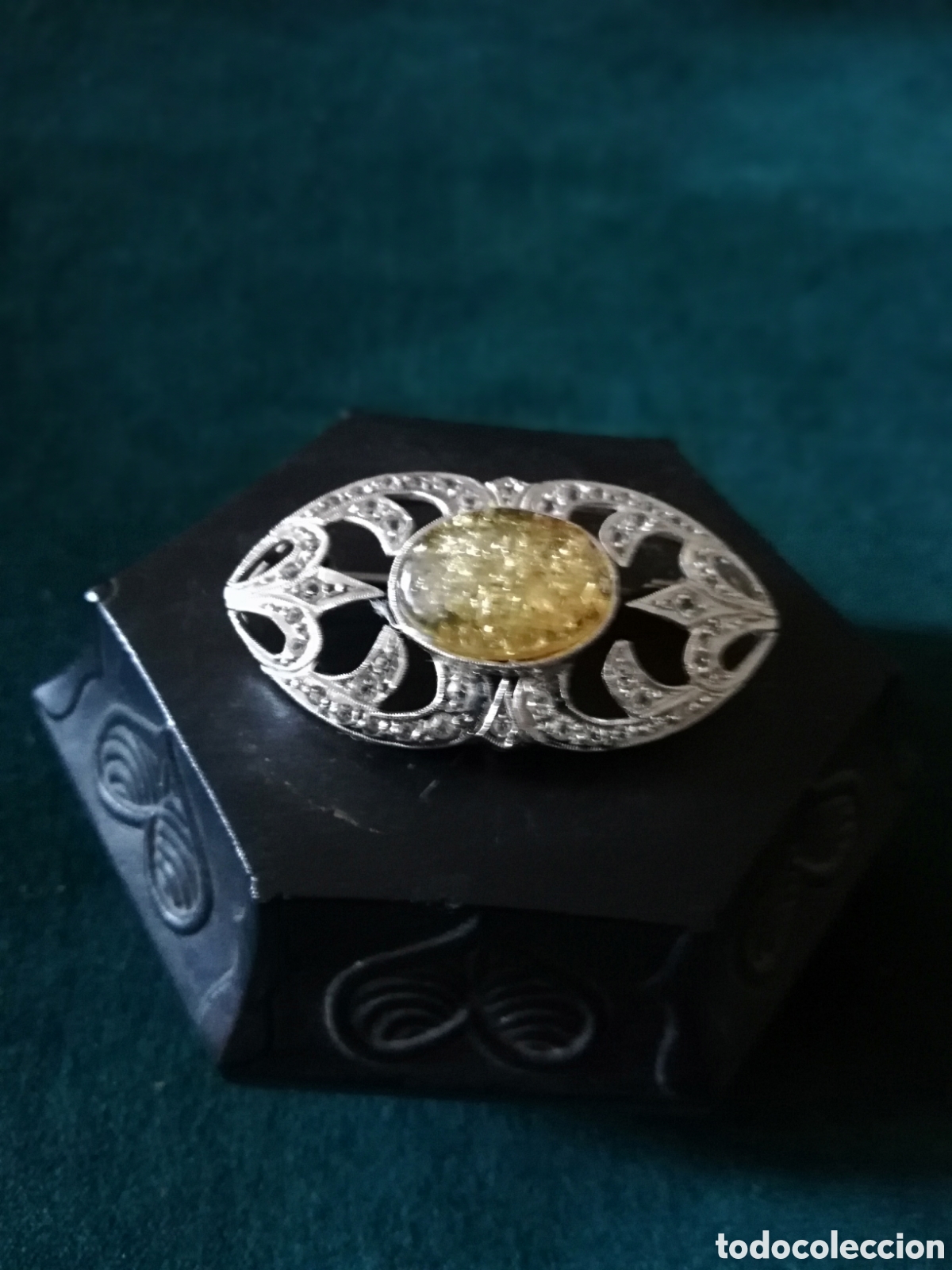 Joyeria: ANTIGUO BROCHE AMBAR. ART DECO - Foto 7