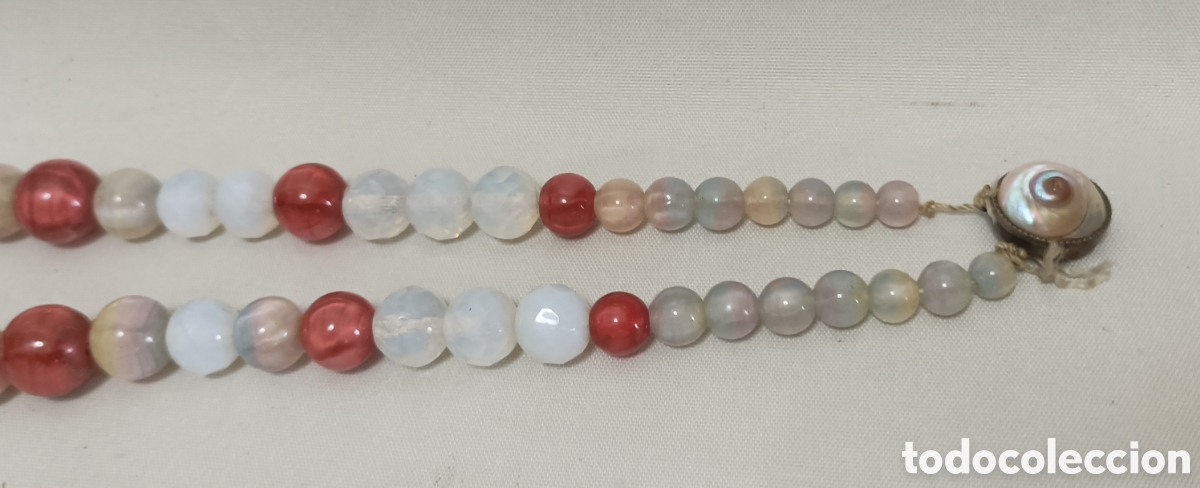 Joyeria: Antiguo Collar con piedras semipreciosas y perla - Foto 3