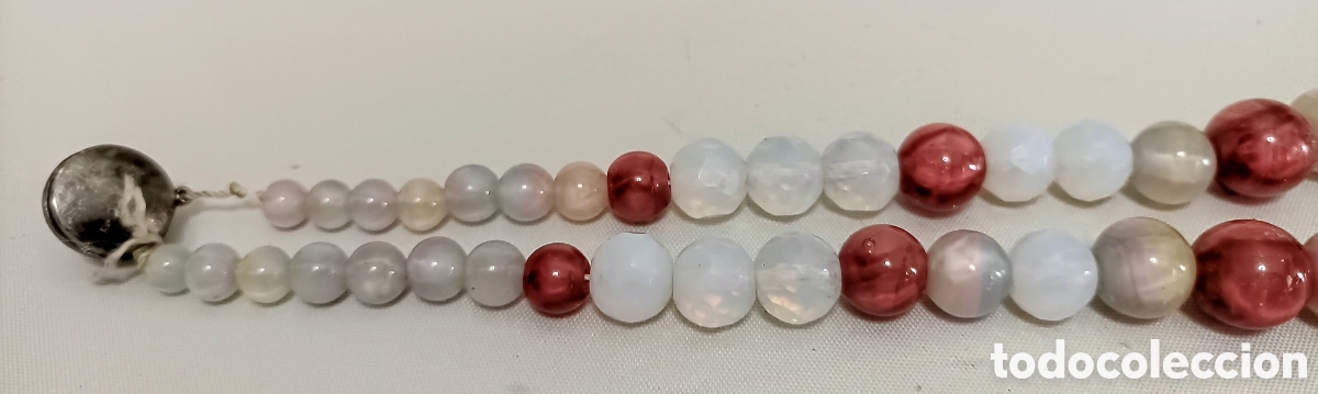 Joyeria: Antiguo Collar con piedras semipreciosas y perla - Foto 6