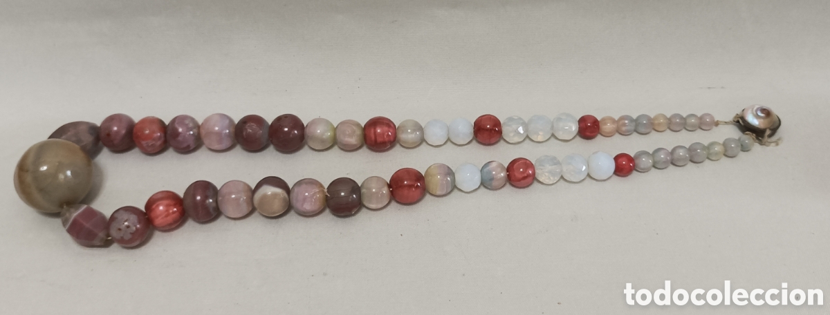 Joyeria: Antiguo Collar con piedras semipreciosas y perla - Foto 1