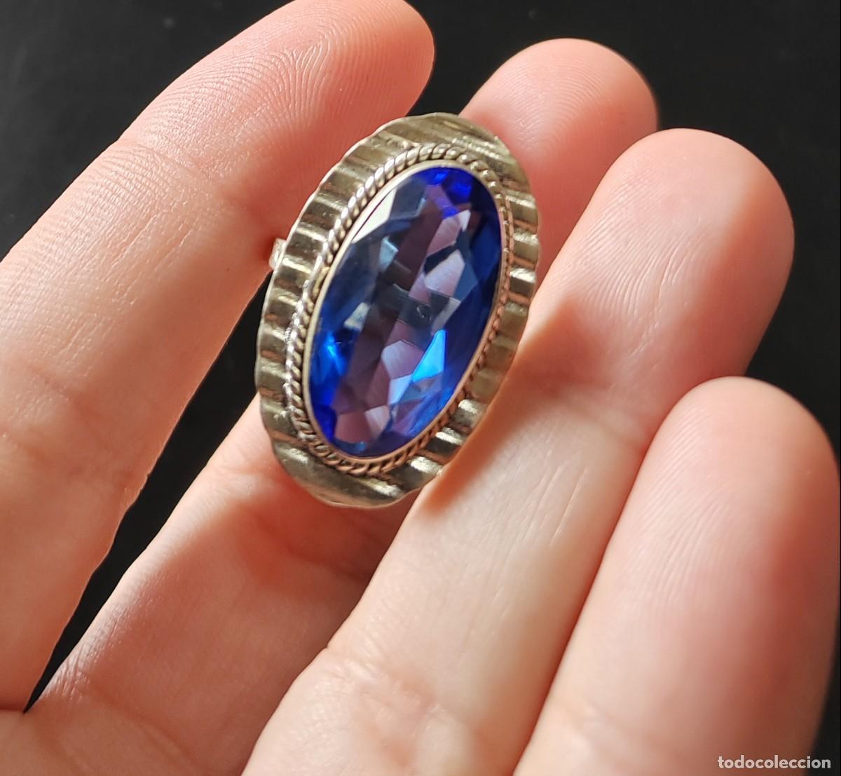 Joyeria: Gran Anillo en Plata de Ley y Cristal - Foto 1