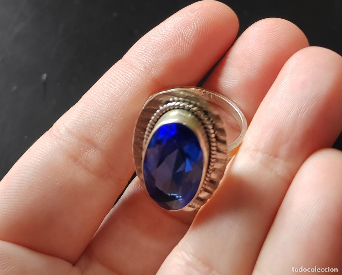 Joyeria: Gran Anillo en Plata de Ley y Cristal - Foto 3