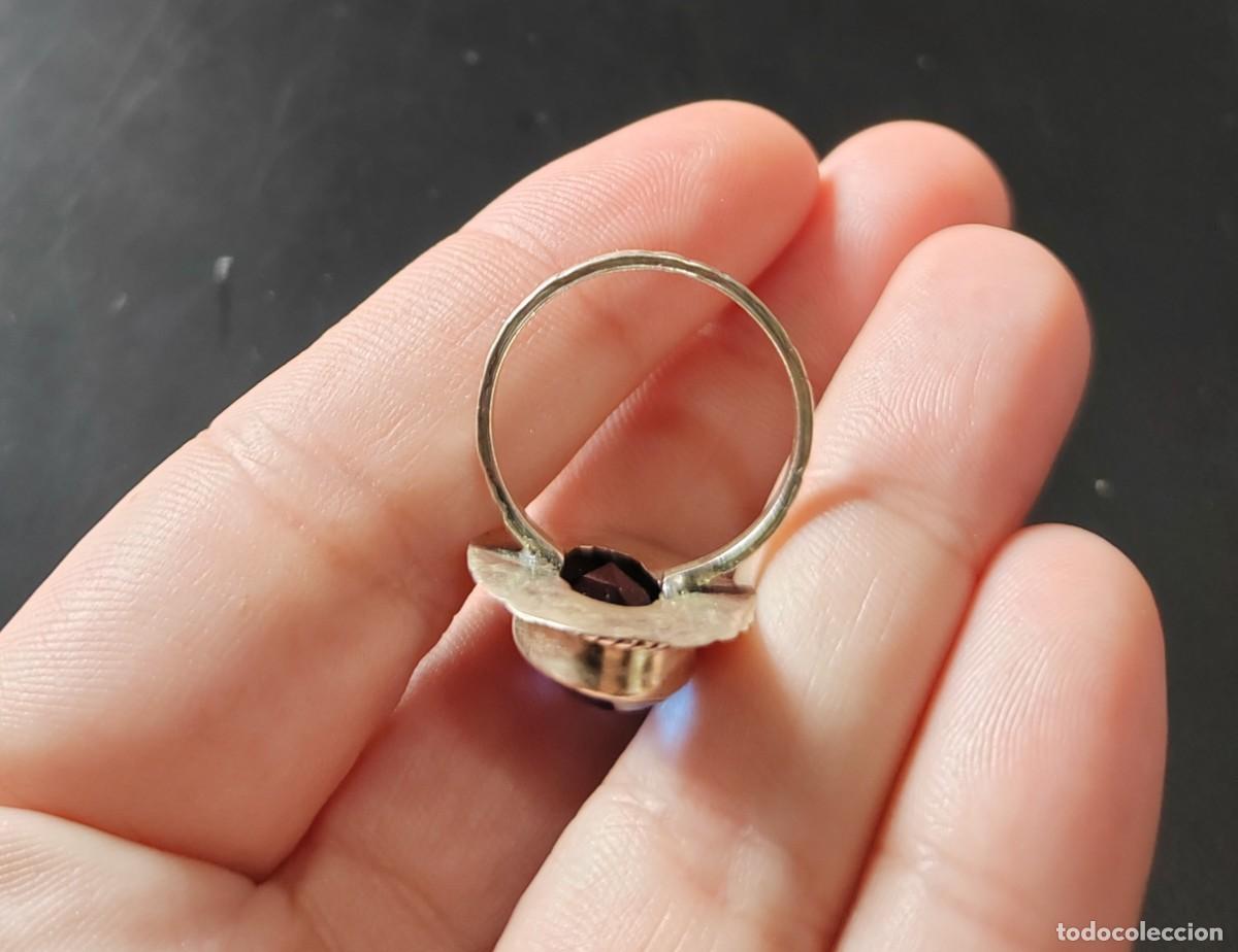 Joyeria: Gran Anillo en Plata de Ley y Cristal - Foto 4