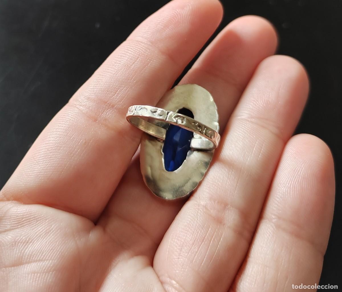 Joyeria: Gran Anillo en Plata de Ley y Cristal - Foto 5