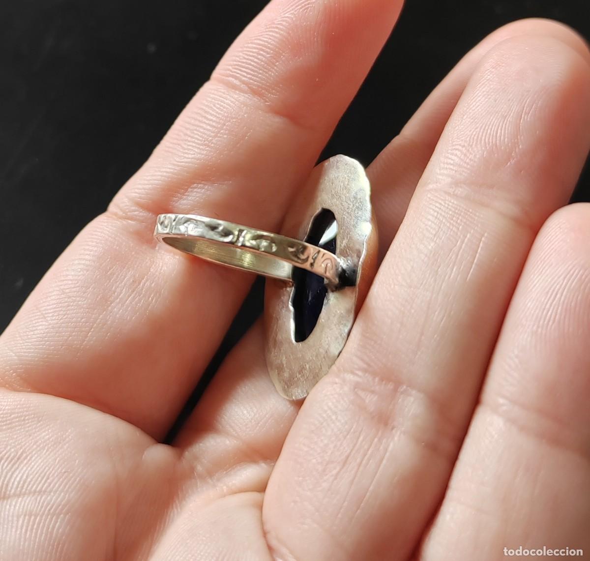 Joyeria: Gran Anillo en Plata de Ley y Cristal - Foto 6