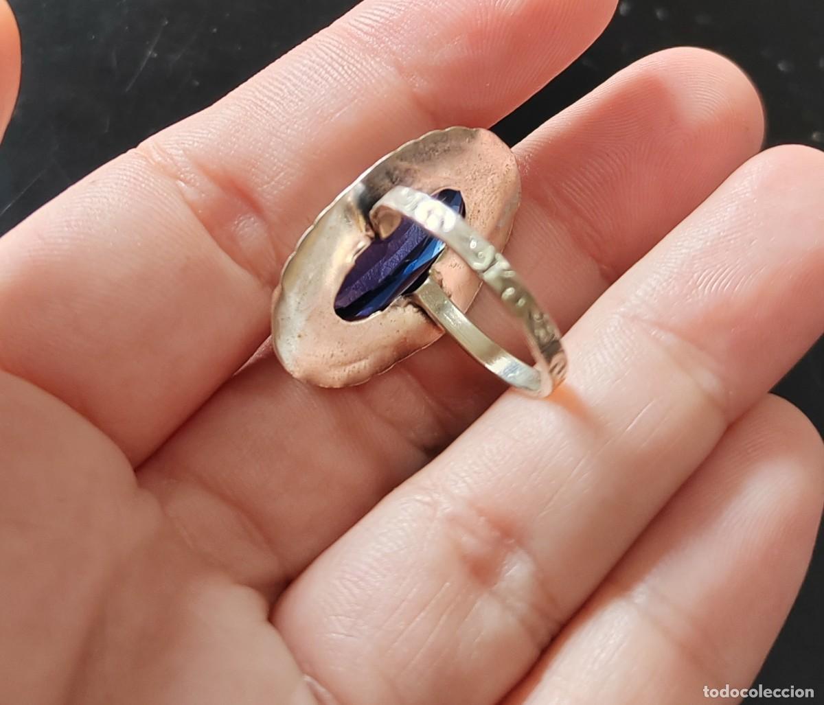 Joyeria: Gran Anillo en Plata de Ley y Cristal - Foto 8