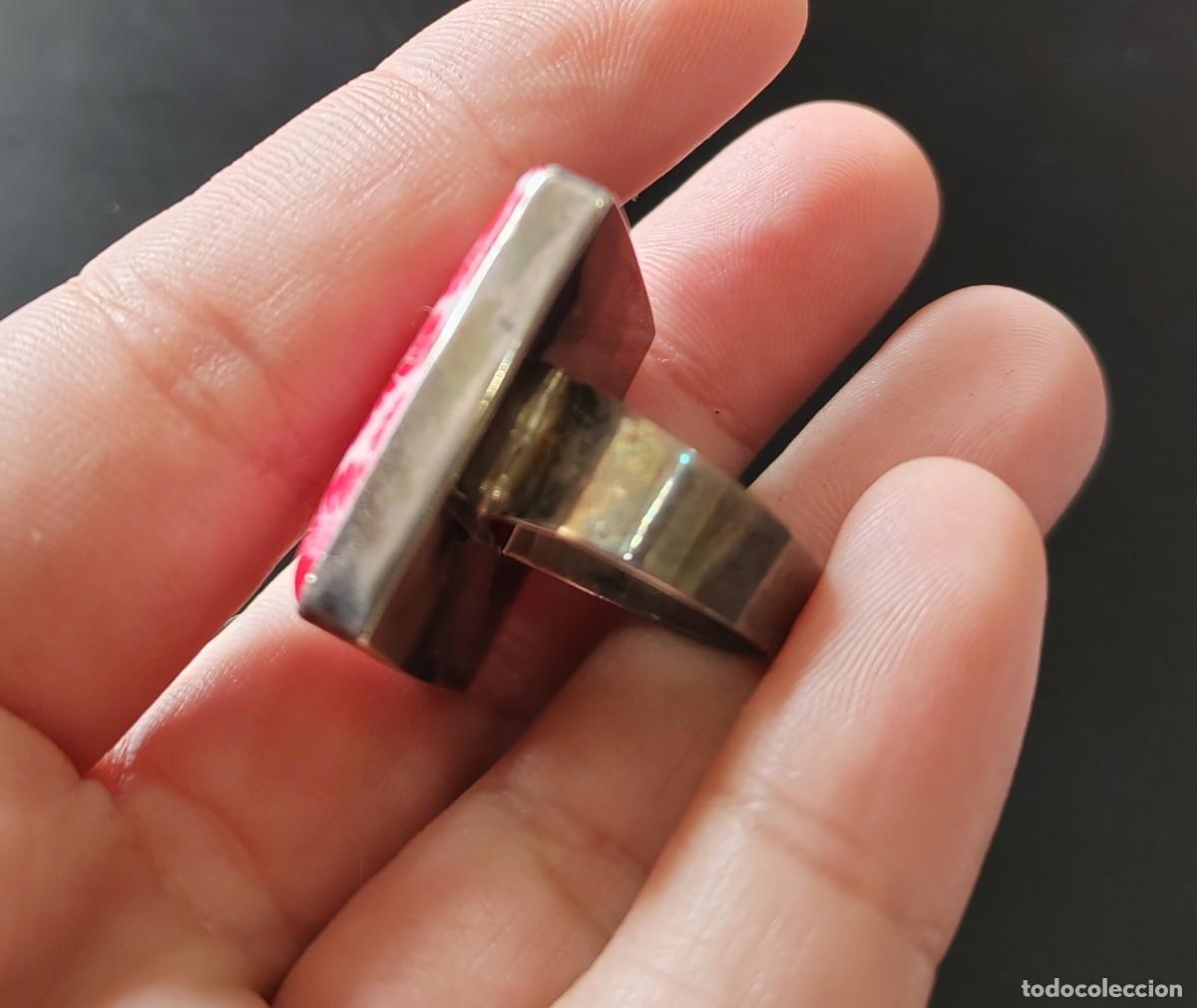 Joyeria: Anillo en Plata de Ley y Coral Esponja - Foto 4