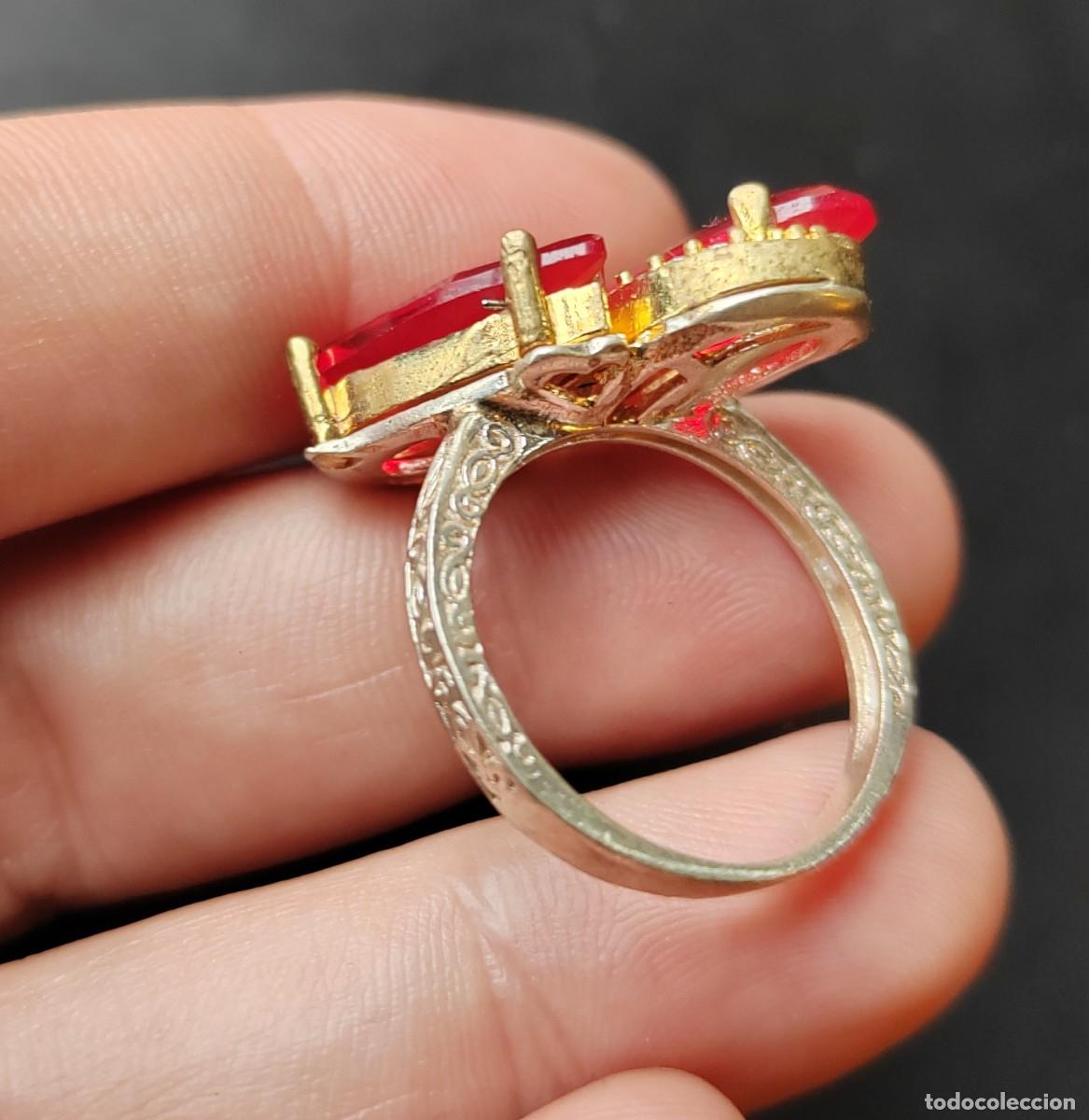 Joyeria: Anillo en Plata de Ley 925, Circonitas y Rub&iacute;es - Foto 5