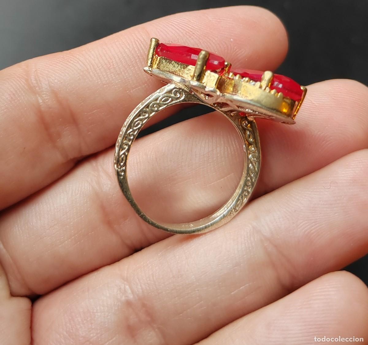 Joyeria: Anillo en Plata de Ley 925, Circonitas y Rub&iacute;es - Foto 6