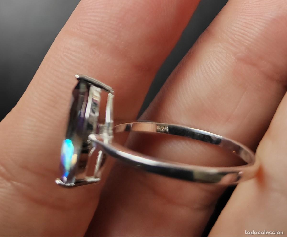 Joyeria: Anillo en Plata de Ley 925 y Topacio M&iacute;stico - Foto 4