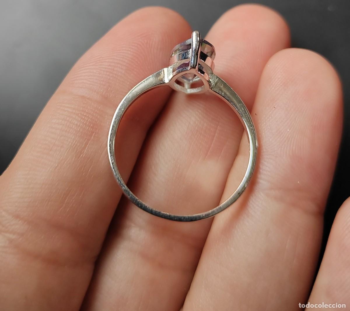 Joyeria: Anillo en Plata de Ley 925 y Topacio M&iacute;stico - Foto 5