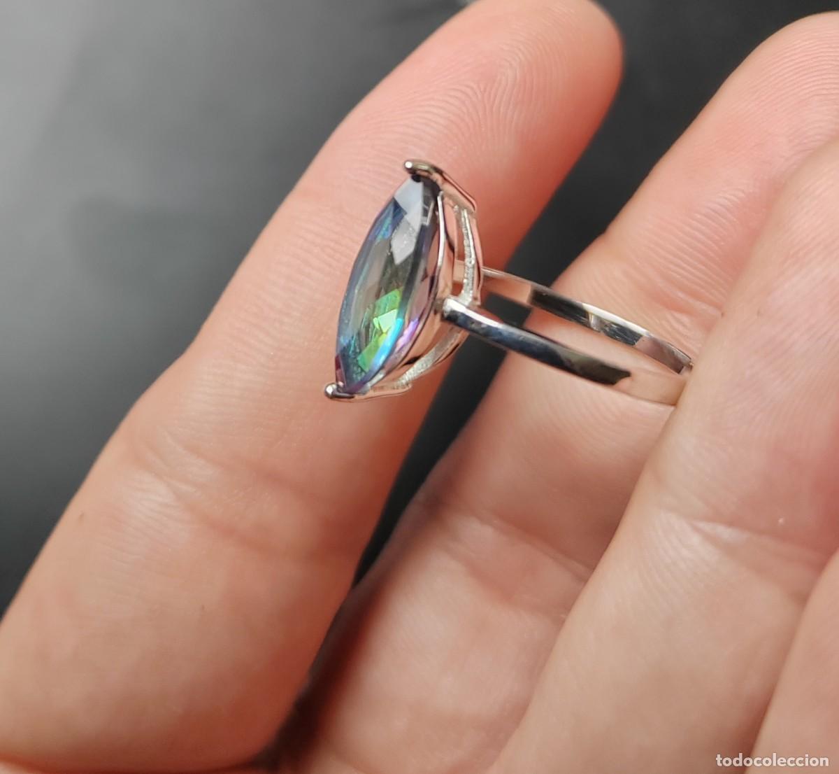 Joyeria: Anillo en Plata de Ley 925 y Topacio M&iacute;stico - Foto 7