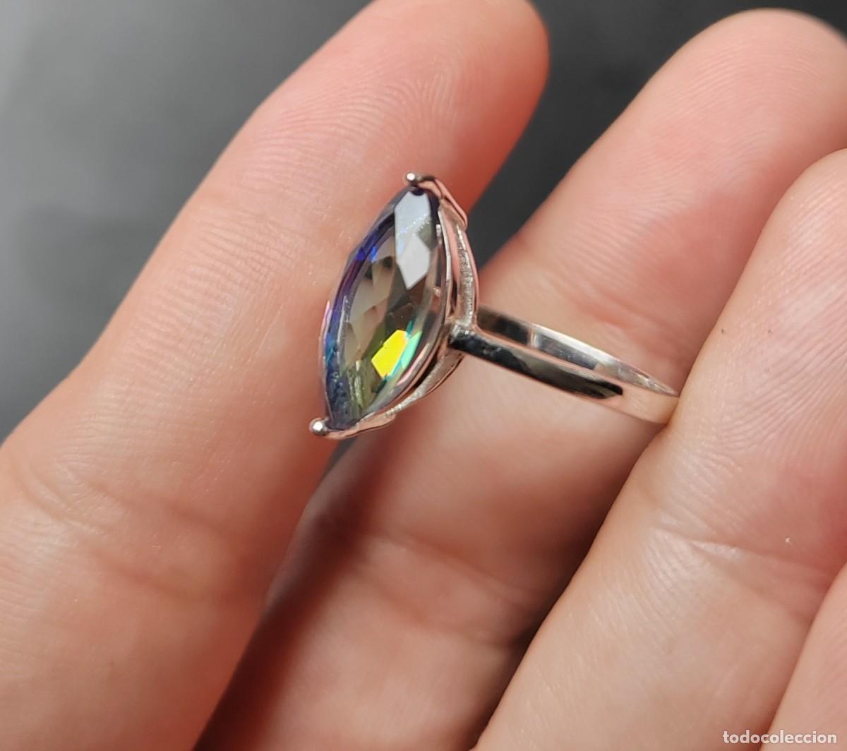 Joyeria: Anillo en Plata de Ley 925 y Topacio M&iacute;stico - Foto 8