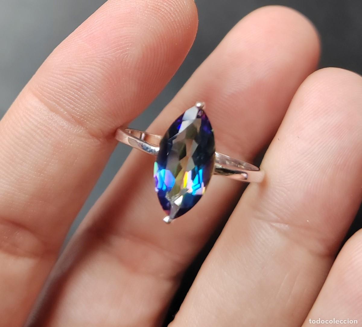 Joyeria: Anillo en Plata de Ley 925 y Topacio M&iacute;stico - Foto 9