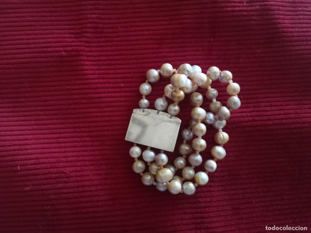 Joyeria: Pulsera de tres hilos de perlas - Foto 3