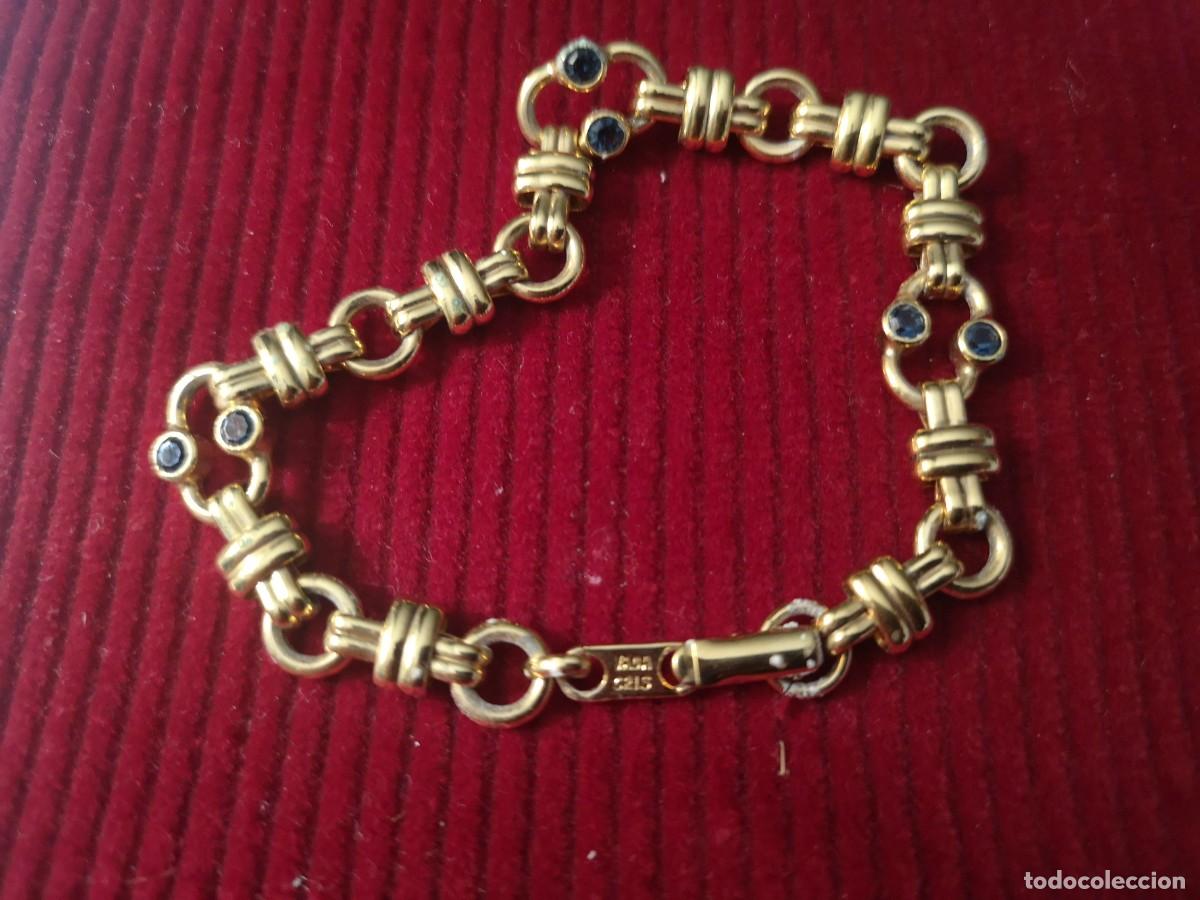 Joyeria: Pulsera vara cris, dorada con piedras talladas - Foto 2