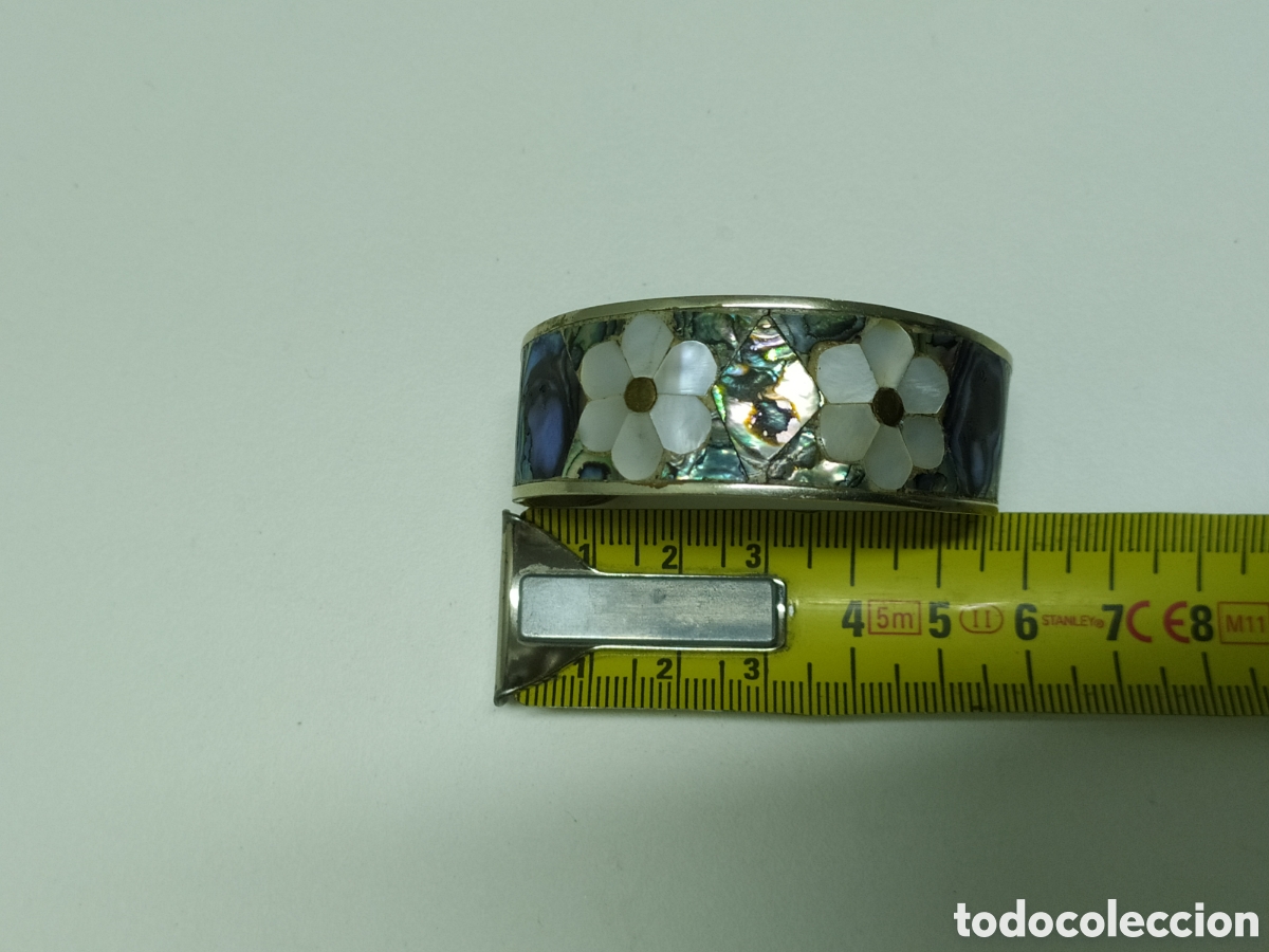 Joyeria: BRAZALETE PULSERA DE ALPACA Y N&Aacute;CAR - M&Eacute;XICO - Foto 6