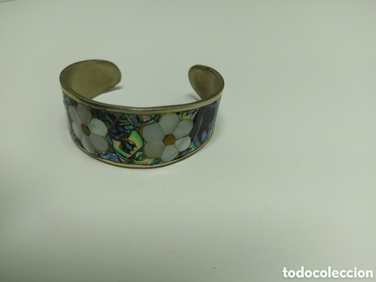 Joyeria: BRAZALETE PULSERA DE ALPACA Y N&Aacute;CAR - M&Eacute;XICO - Foto 2
