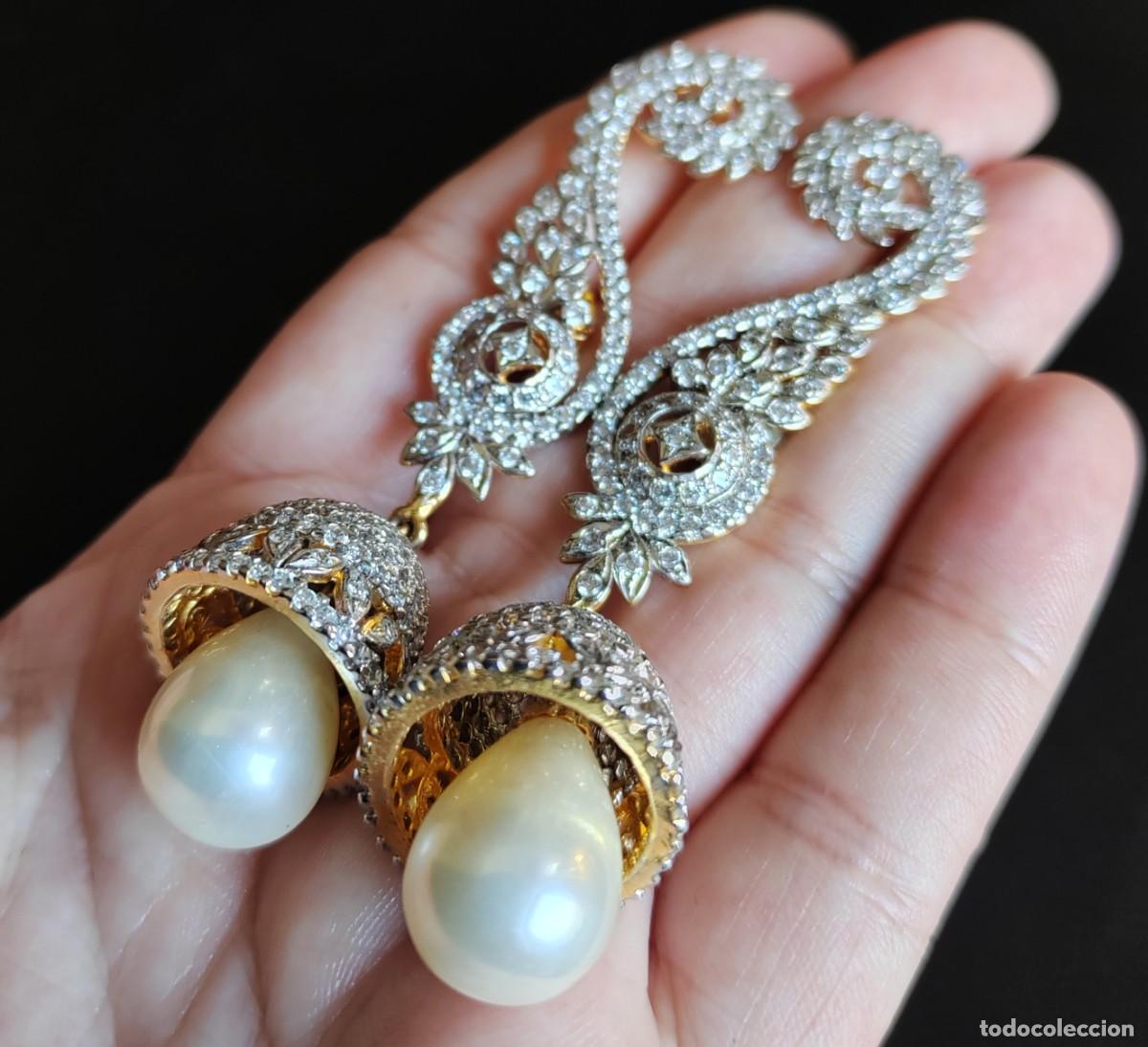 Joyeria: Espectaculares pendientes en Plata de Ley, Circonitas y Perlas - Foto 4