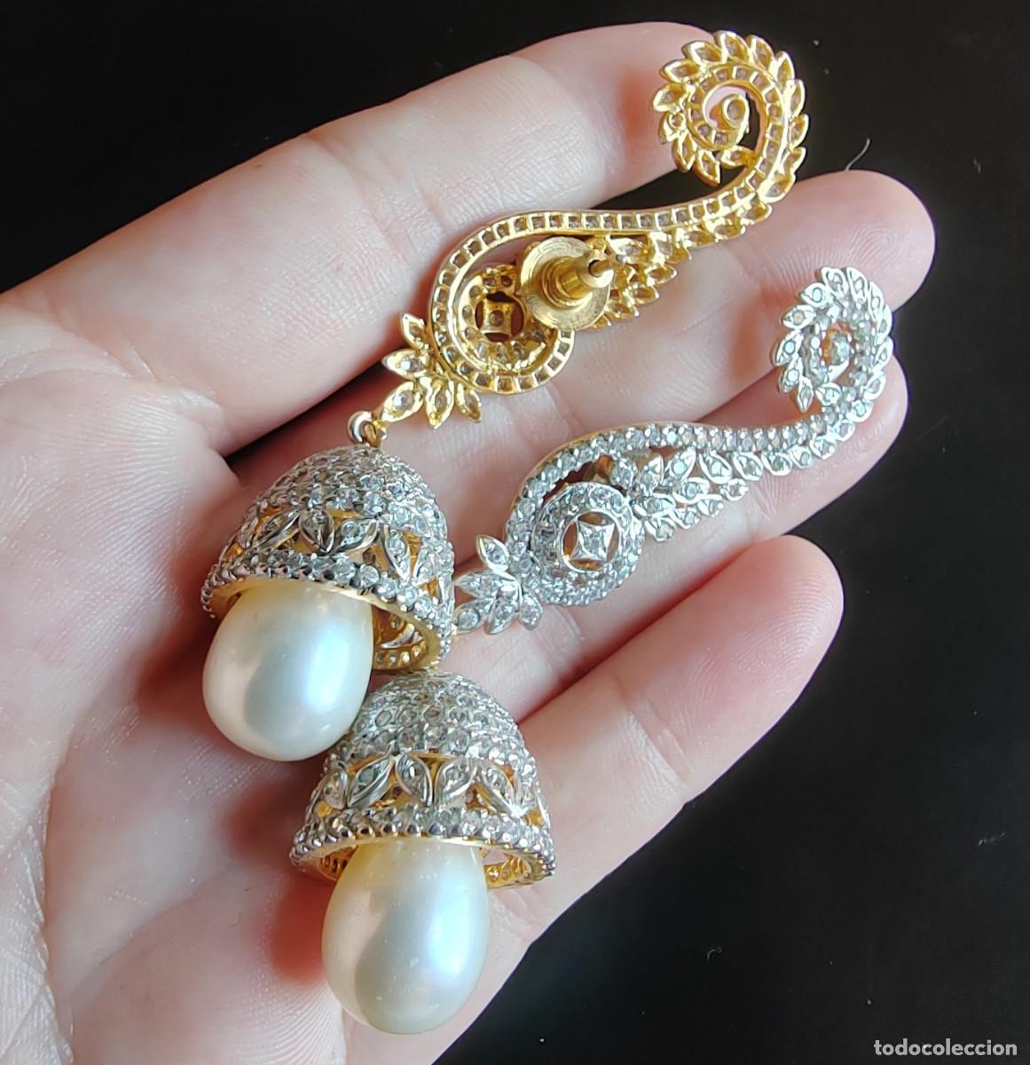 Joyeria: Espectaculares pendientes en Plata de Ley, Circonitas y Perlas - Foto 6