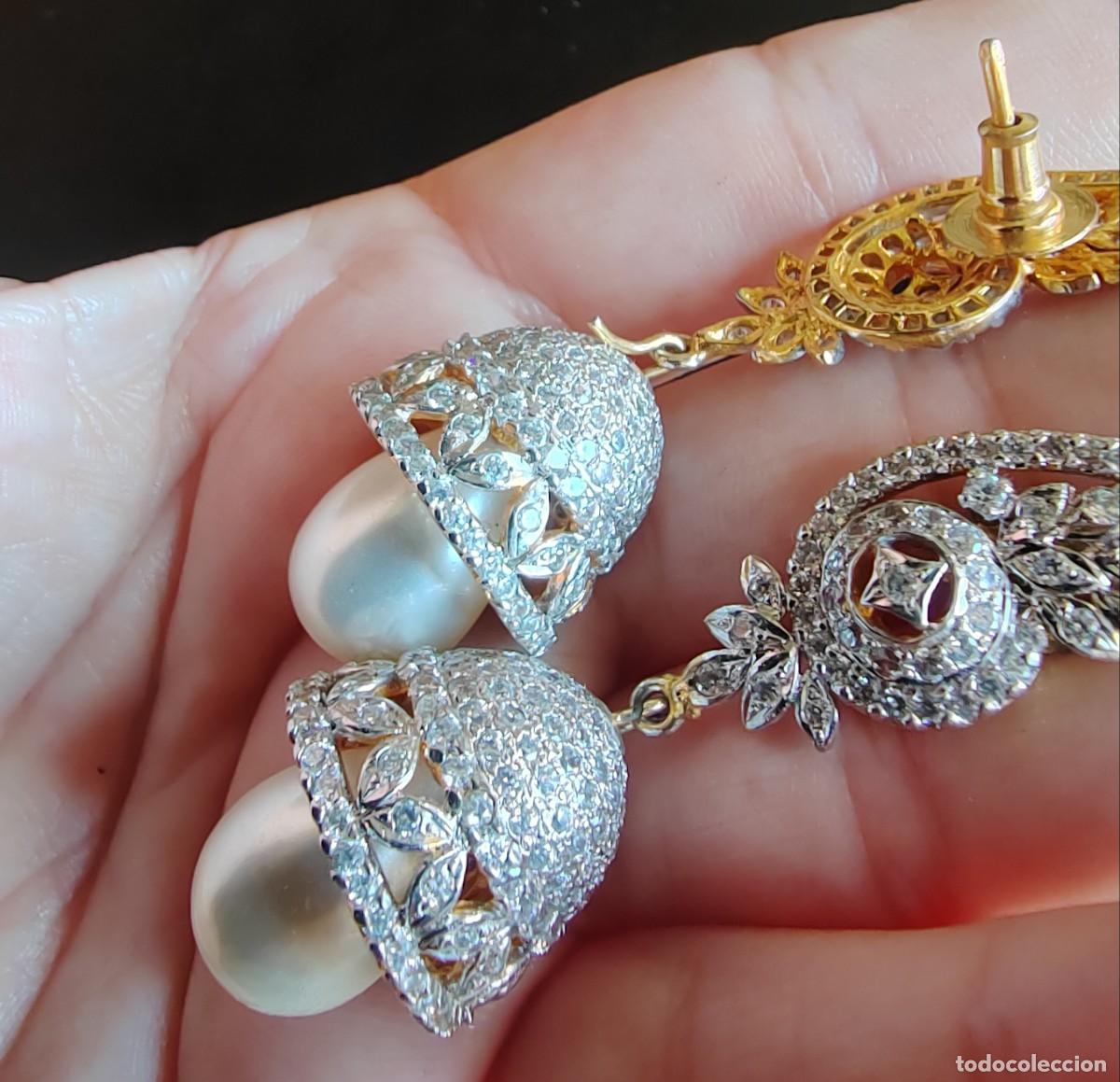 Joyeria: Espectaculares pendientes en Plata de Ley, Circonitas y Perlas - Foto 7