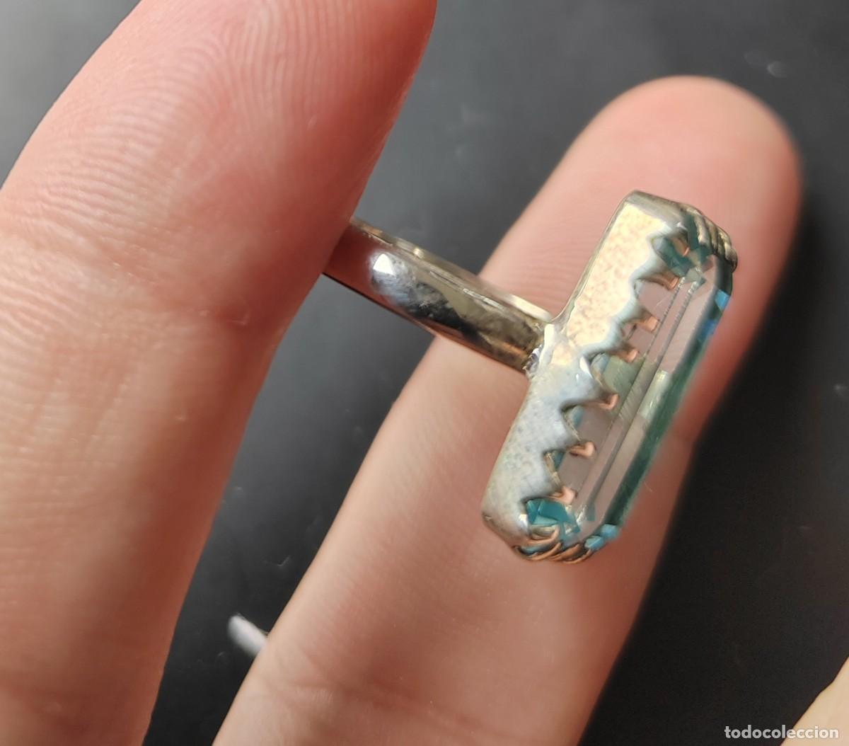 Joyeria: Anillo en Plata de Ley con un gran Topacio - Foto 5