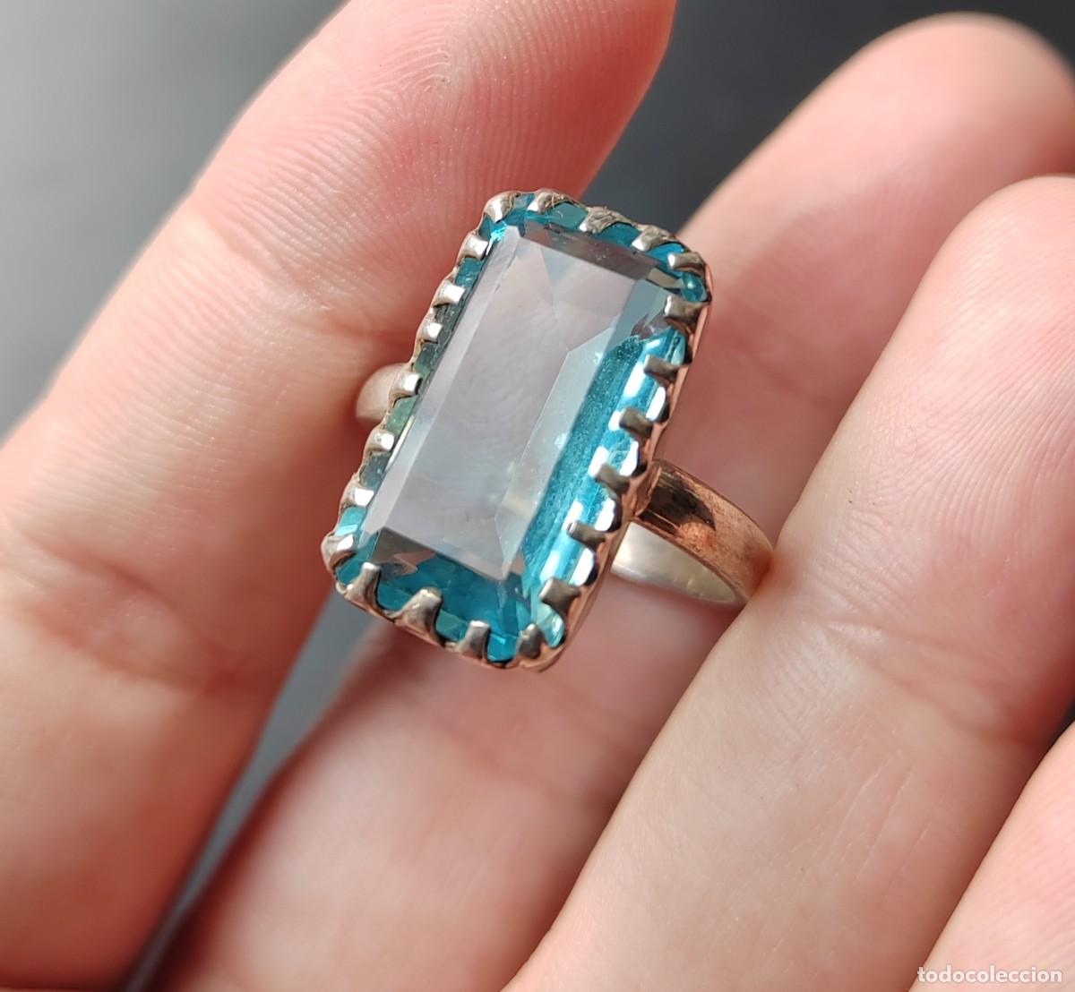 Joyeria: Anillo en Plata de Ley con un gran Topacio - Foto 7