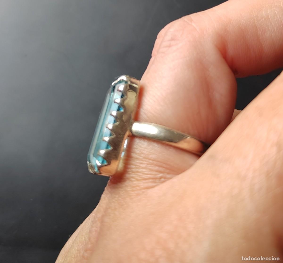 Joyeria: Anillo en Plata de Ley con un gran Topacio - Foto 9