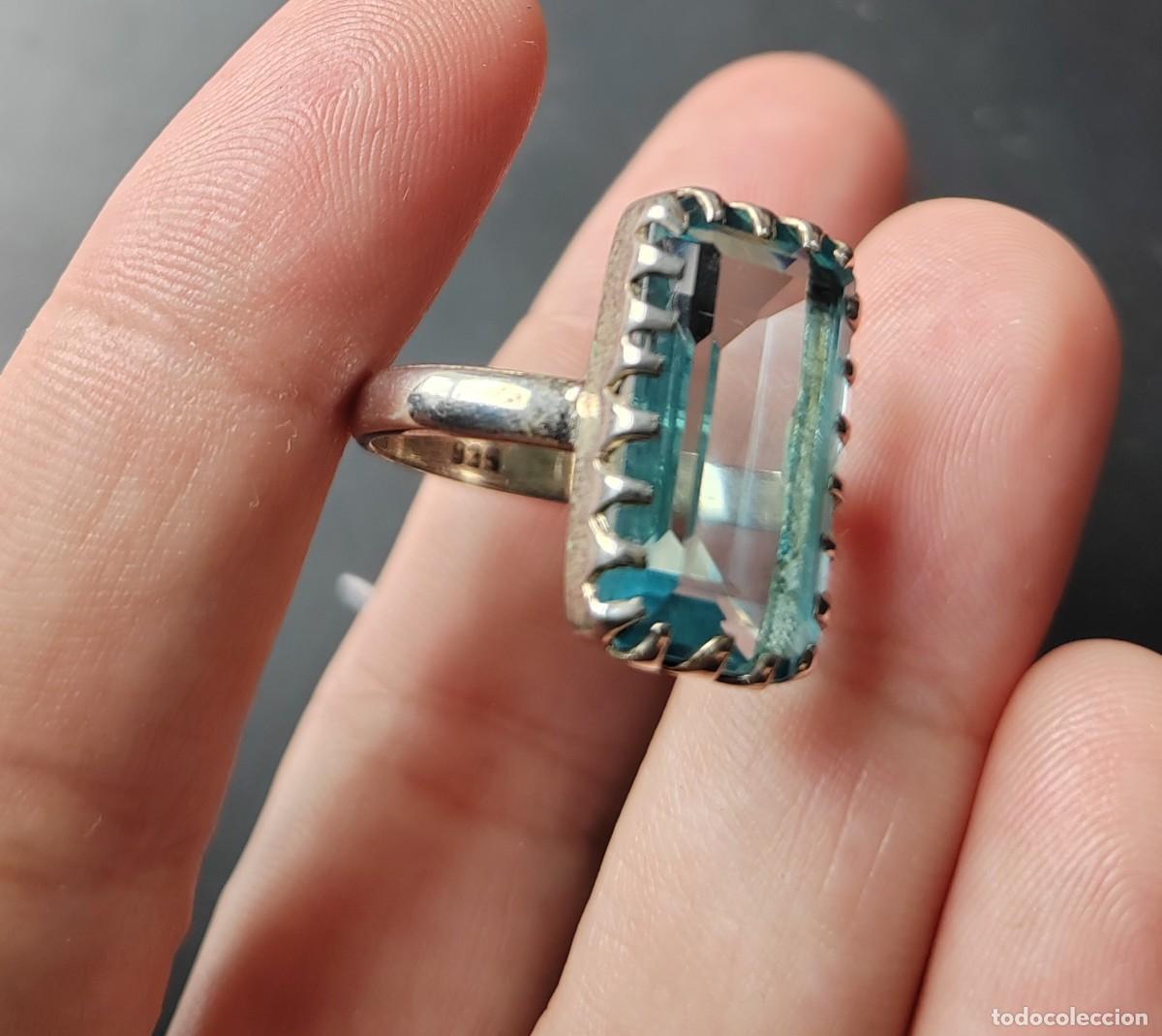 Joyeria: Anillo en Plata de Ley con un gran Topacio - Foto 10