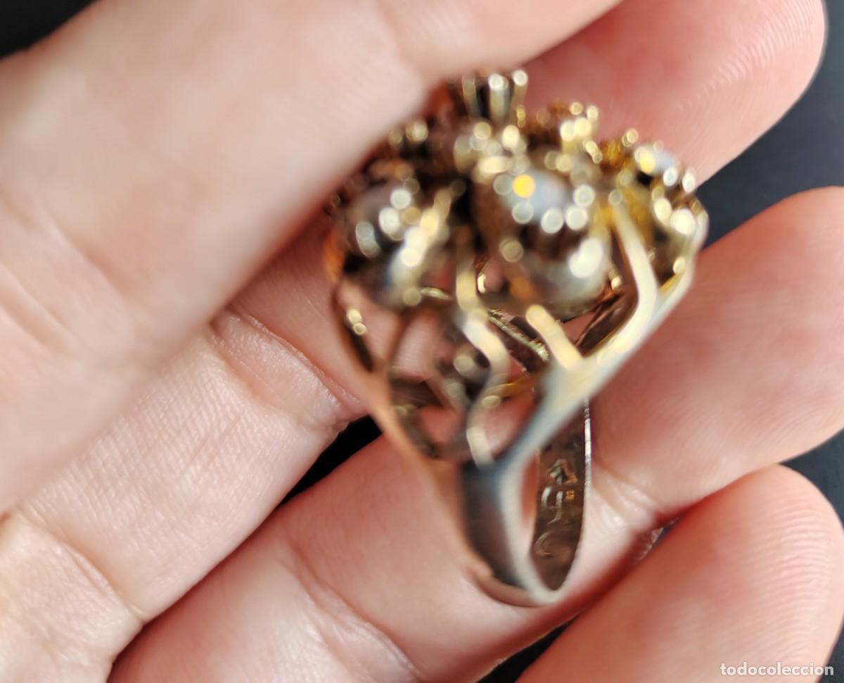 Joyeria: Anillo antiguo &Oacute;palos y Granates S. XIX - Foto 9