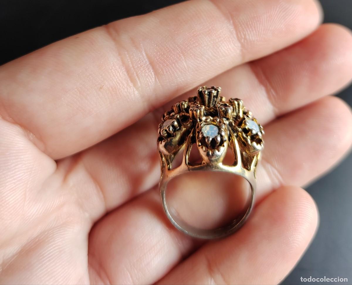 Joyeria: Anillo antiguo &Oacute;palos y Granates S. XIX - Foto 11