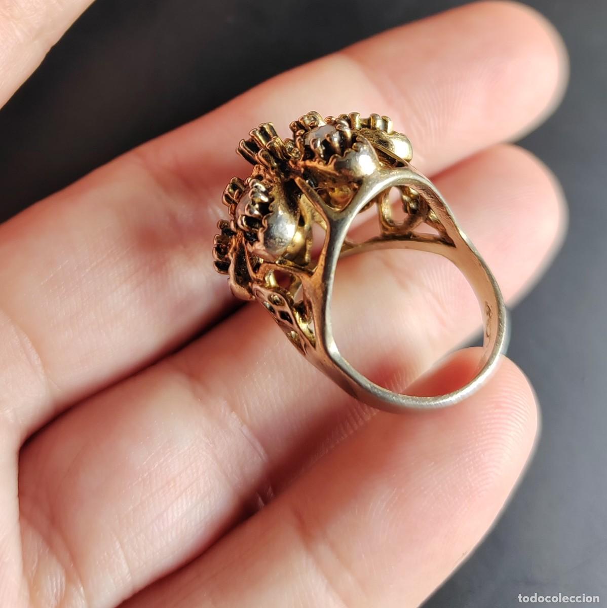 Joyeria: Anillo antiguo &Oacute;palos y Granates S. XIX - Foto 16