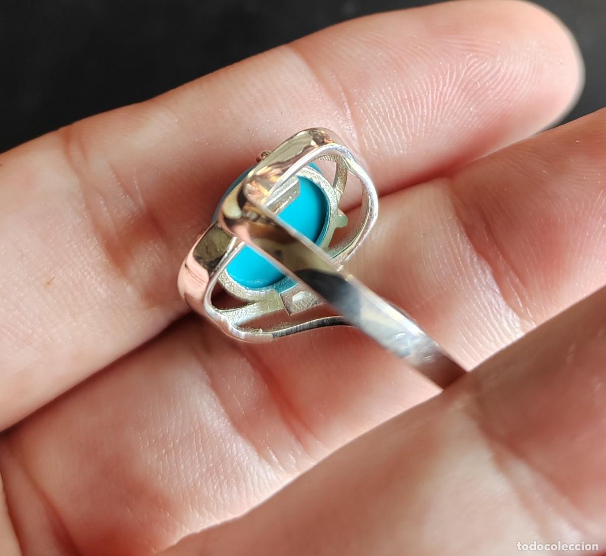 Joyeria: Anillo en Plata de Ley y Turquesa - Foto 7