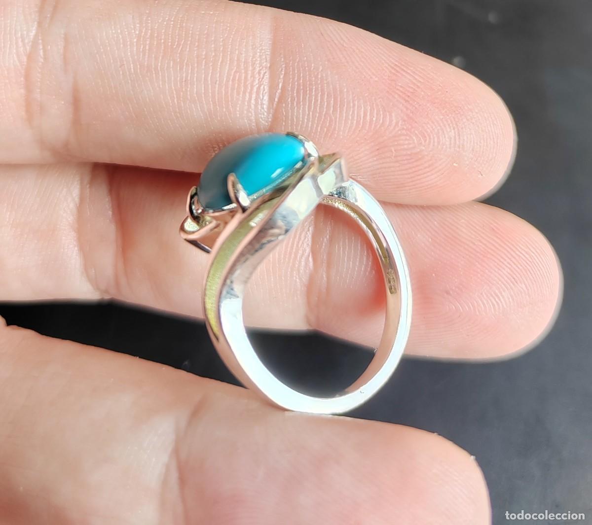 Joyeria: Anillo en Plata de Ley y Turquesa - Foto 8