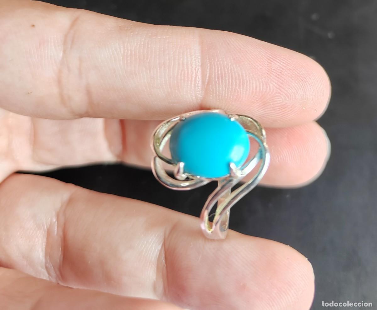 Joyeria: Anillo en Plata de Ley y Turquesa - Foto 9
