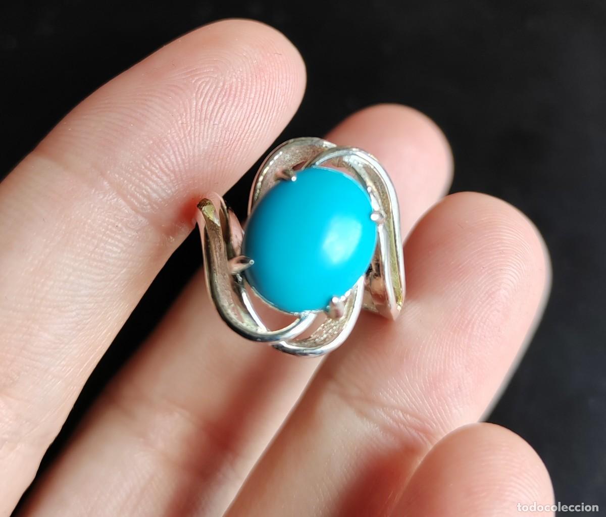 Joyeria: Anillo en Plata de Ley y Turquesa - Foto 10