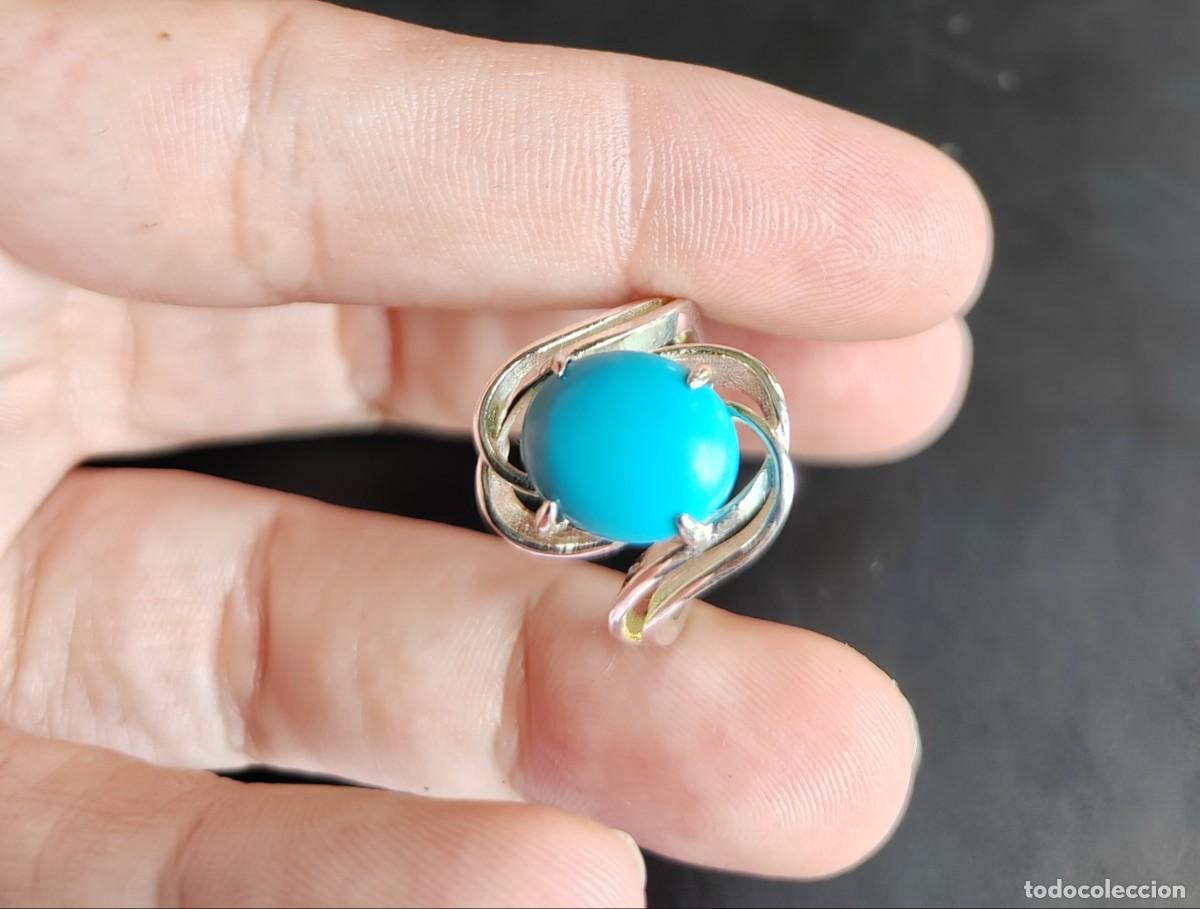 Joyeria: Anillo en Plata de Ley y Turquesa - Foto 11