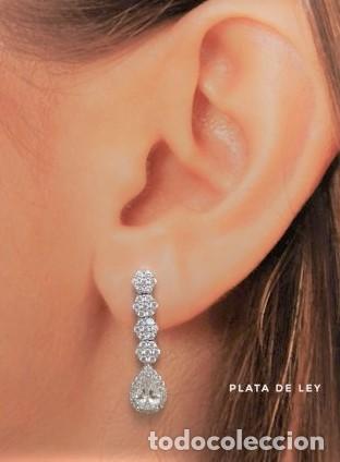 Joyeria: Pendientes en Plata y circonitas blancas - Foto 2