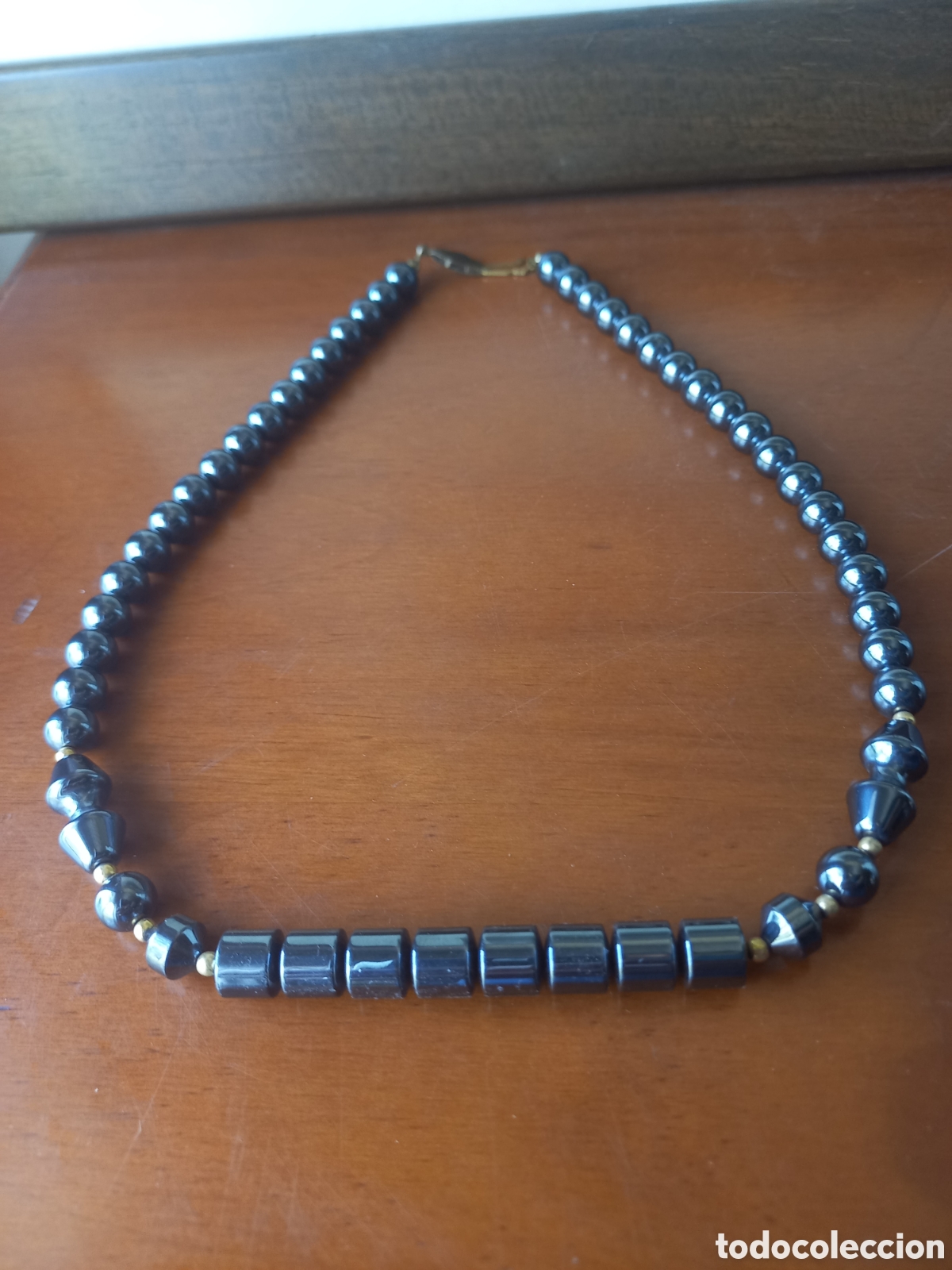 Joyeria: Bello collar antiguo de hematites - Foto 4