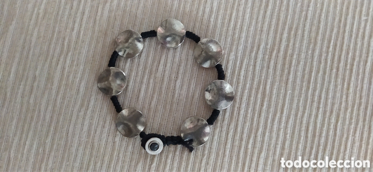 Joyeria: ORIGINAL PULSERA DE PLATA Y CORDONCILLO - Foto 1