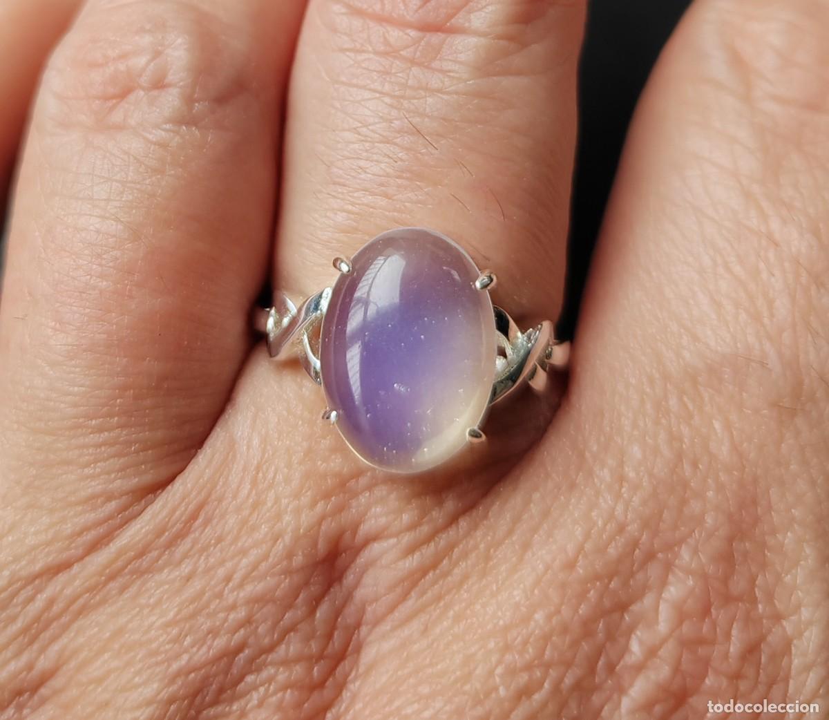 Joyeria: Anillo en Plata de Ley y Opalina - Foto 1