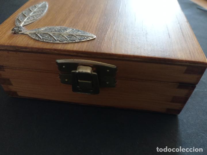 Joyeria: CAJA MADERA DECORADA. INTERIOR ESPEJO Y PERFUMES - Foto 2