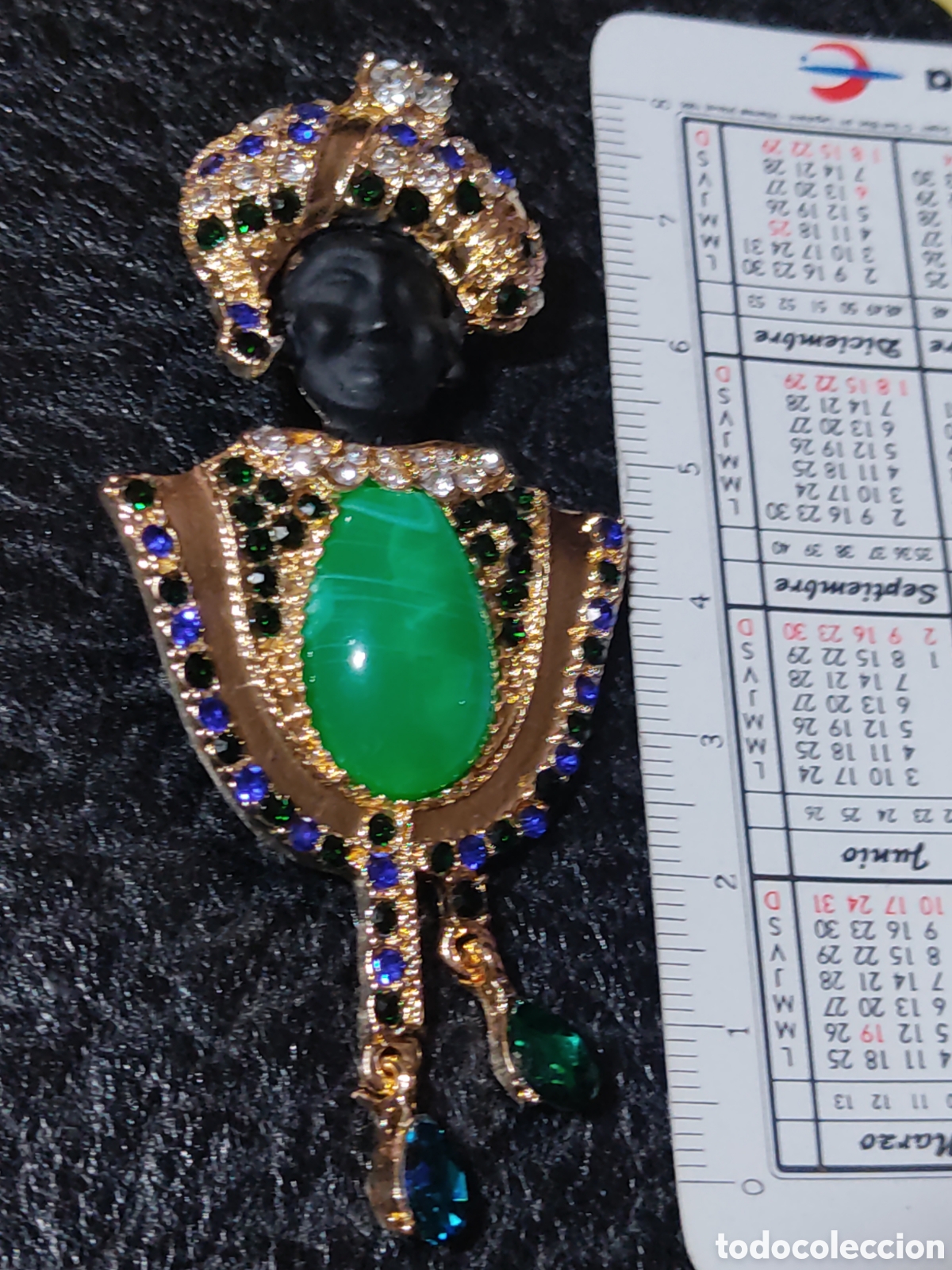 Joyeria: Broche sult&aacute;n estilo Moretti esmaltado con circonitas. - Foto 4