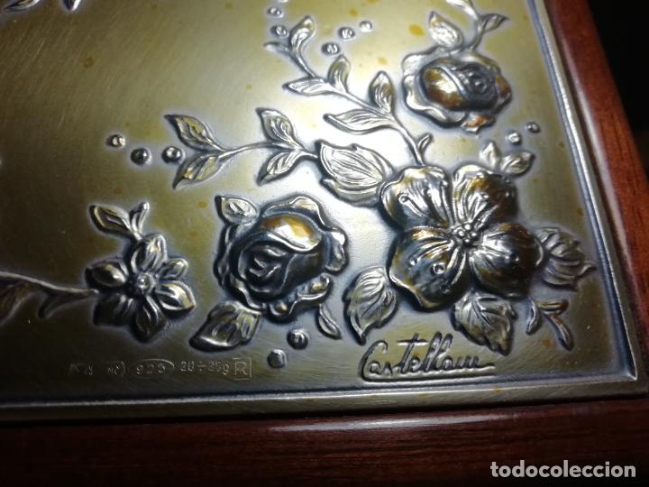 Joyeria: JOYERO DE MADERA Y PLATA CON SU FUNDA - CASTELLANI - Foto 4