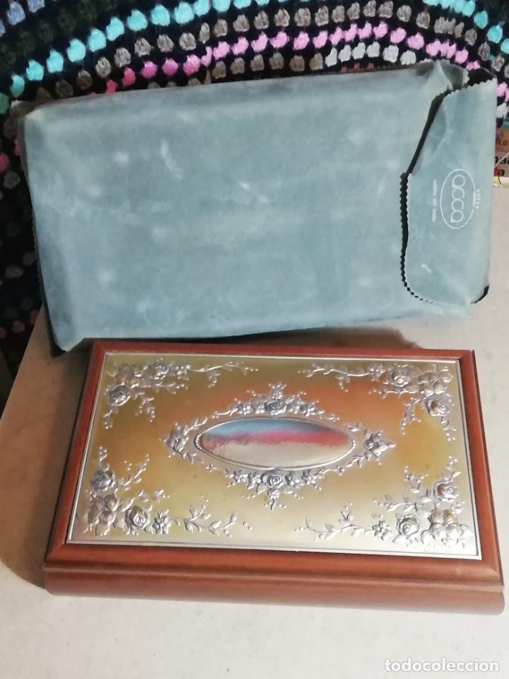 Joyeria: JOYERO DE MADERA Y PLATA CON SU FUNDA - CASTELLANI - Foto 1
